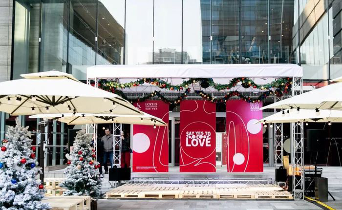 圣诞礼的温暖尽在这个圣诞创意市集和圣诞派对里，圣诞美陈设计也是疯狂点赞哦