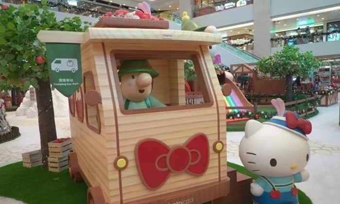 Hello Kitty携手Müllerchen萌爆登场，刷新圣诞美陈新体验 美陈网站 美陈前沿 