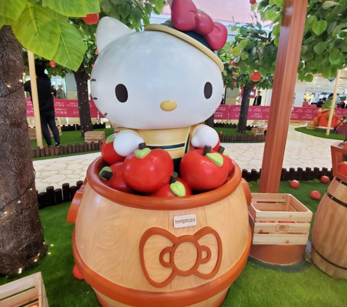 Hello Kitty携手Müllerchen萌爆登场，刷新圣诞美陈新体验 美陈网站 美陈前沿 