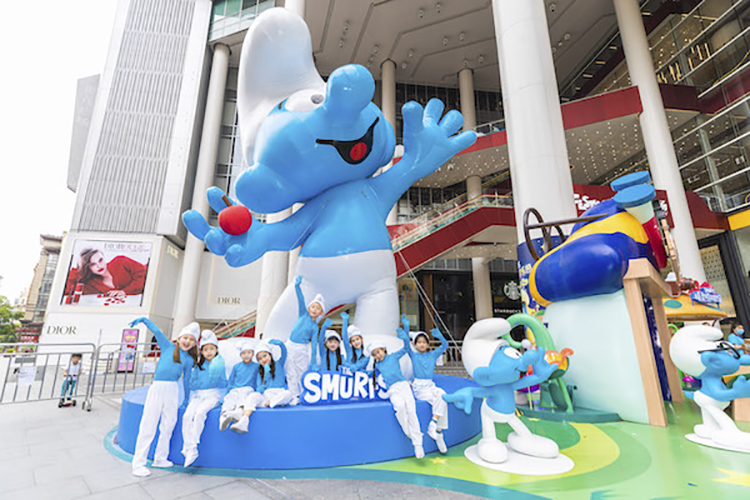 蓝精灵主题嘉年华活动开启游园互动活动,策划的6大打卡展区好吸睛