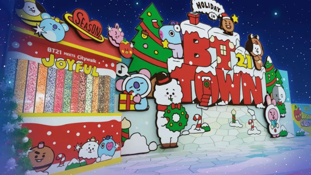 圣诞节商场美陈设计活动策划的卡通IP展更有趣更纯真治愈